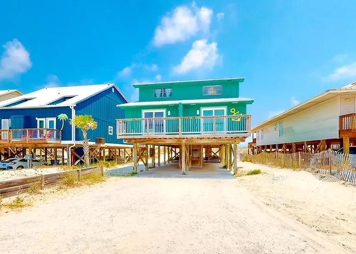Holiday home Beachfront With Furnished Waterfront Deck Balcony & Ac Gulf Shores